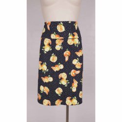 duMilde nederdel med citroner S talje 43cm. Ny (24)