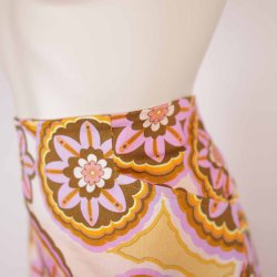 Du Milde nederdel, Aneta, lilla/orange. Str 2XL (25)