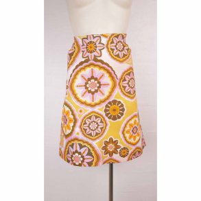 Du Milde nederdel, Aneta, lilla/orange. Str 2XL (25)