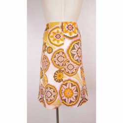 Du Milde nederdel, Aneta, lilla/orange. Str 2XL (25)