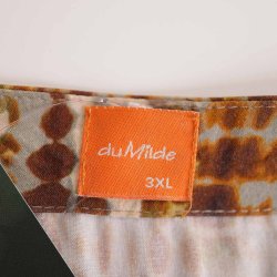 Du Milde kjole, gr/brun. Str. 3XL (25)