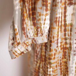 Du Milde kjole, gr/brun. Str. 3XL (25)