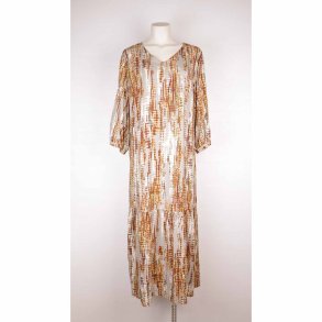 Du Milde kjole, gr/brun. Str. 3XL (25)