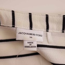 Jaqueline de young, skjorte, hvid/sort str. 36 (25)