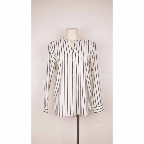 Jaqueline de young, skjorte, hvid/sort str. 36 (25)