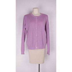 Danef. Cardigan. Lilla glimmer. Str. XL (25)