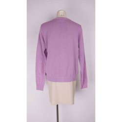 Danef. Cardigan. Lilla glimmer. Str. XL (25)