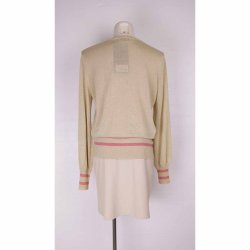 Modstrm. Cardigan. Guldglimmer. Str. L (25)