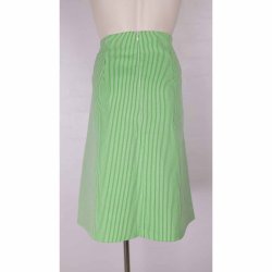 Du Milde Aneta nederdel, NY grnstribet. Str 2XL (25)