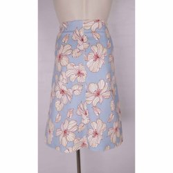 Du Milde Aneta nederdel, lysebl/creme. Str. 2XL (25)