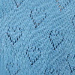 King Louie turkis hjerte cardigan, str, XL (25)