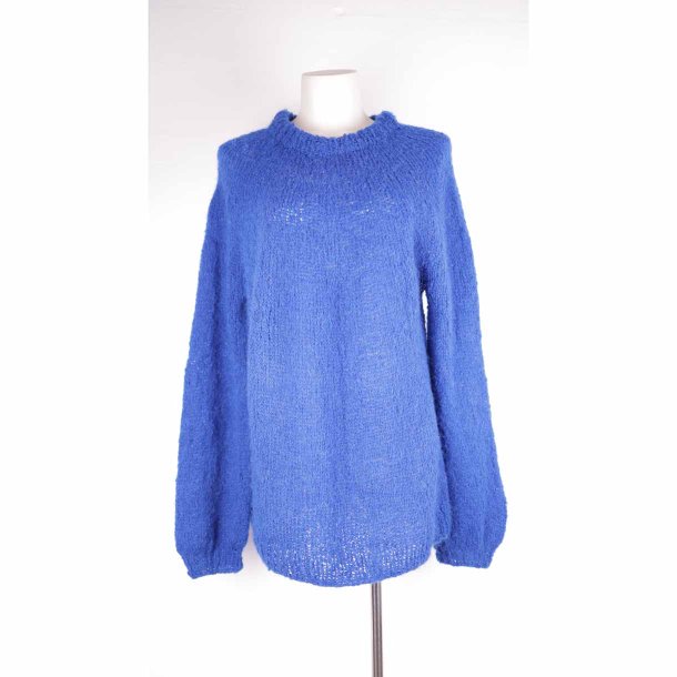 Birgitte strik, sweater koboltbl str XL/2XL (25)