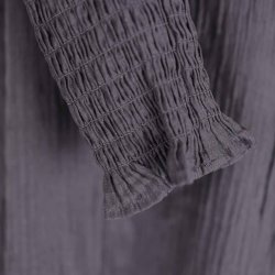 Rue de Femme kort kjole crepe m smockrmer S (27)