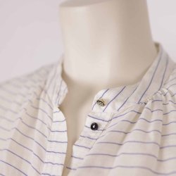 Day skjorte linned/silke strib G51 NSN str. M (27)