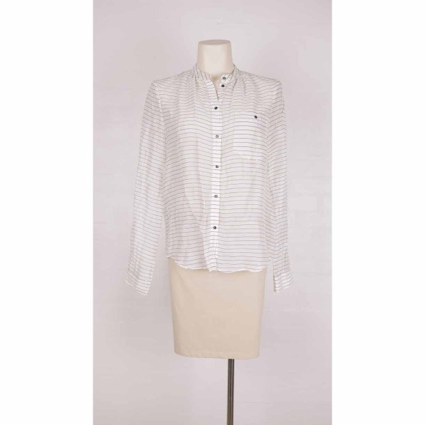 Day skjorte linned/silke strib G51 NSN str. M (27)