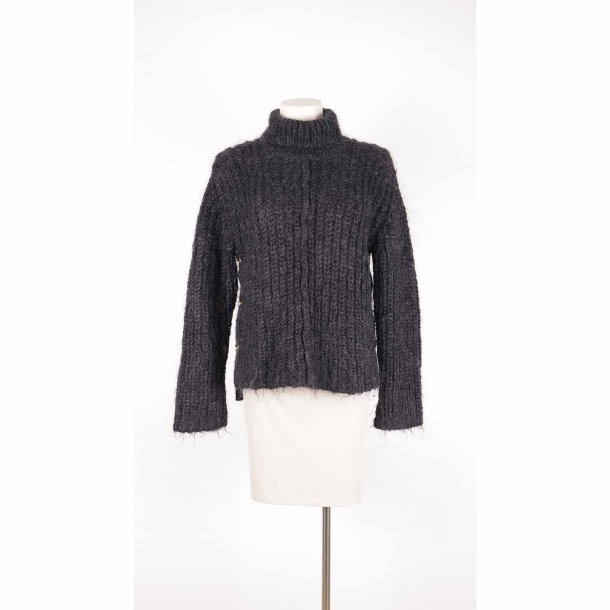 Heartmade sort strik m guldknapper i siden str. XS (27)