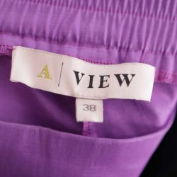 A VIEW bukser + blazer acetat/poly lilla st str38 (27)