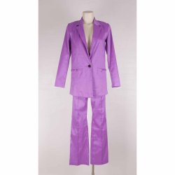 A VIEW bukser + blazer acetat/poly lilla st str38 (27)