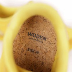 Wooden sneakers gule ruskind/guld GMB str. 38 (27)