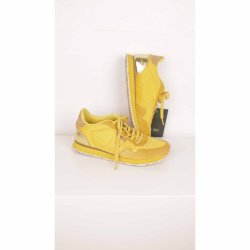 Wooden sneakers gule ruskind/guld GMB str. 38 (27)