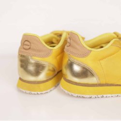 Wooden sneakers gule ruskind/guld GMB str. 38 (27)