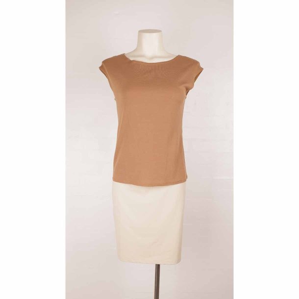 Marccain top brun fin cotton NSN G43 str. S (28)