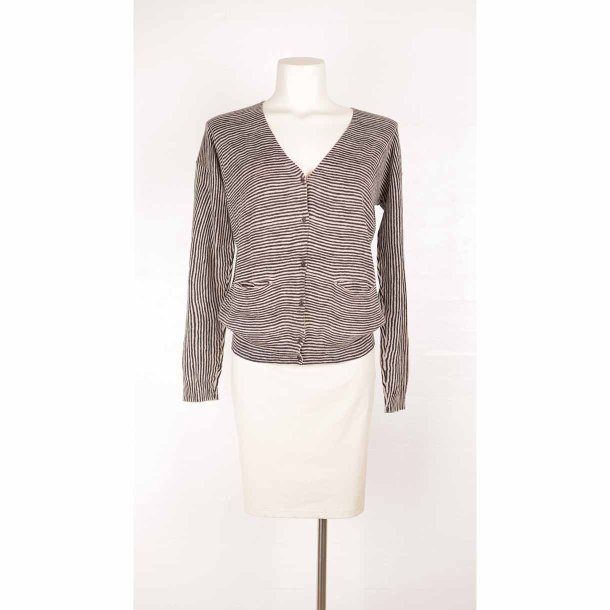 DAY lille let cardigan stribet NSN 100%cotton M (28)