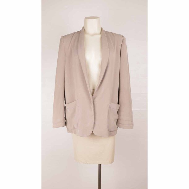 Humanoid blazer beige polyester uden for str. M (28)