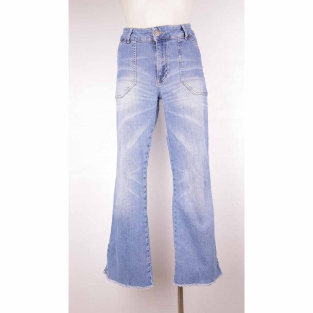 I Say jeans stumpebuks elastisk god stand str. 42 (29)