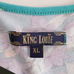 King Louie kjole str.xl grn med lilla (3)