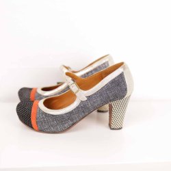 Chie mihara sko str.38 sort beige (3)