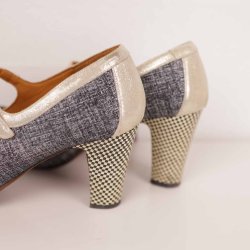 Chie mihara sko str.38 sort beige (3)