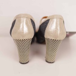 Chie mihara sko str.38 sort beige (3)