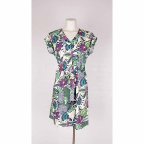 Smashed Lemon kjole grn/lilla/sort/hvid str.38 (3)