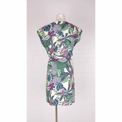 Smashed Lemon kjole grn/lilla/sort/hvid str.38 (3)