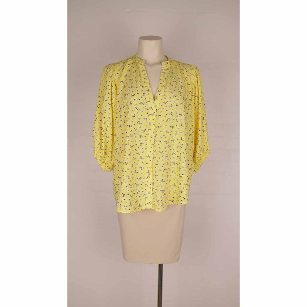 Co"couture bluse str.M gul med sort og hvid (3)