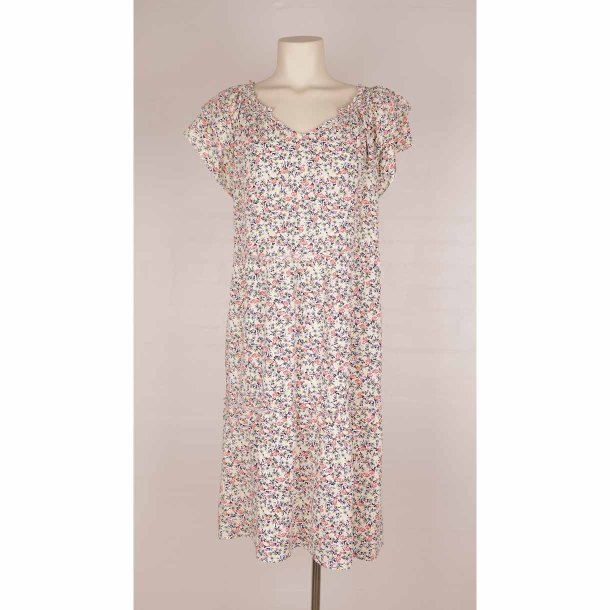 Co"couture kjole str.M rhvid m/ sort/rd/gul (3)