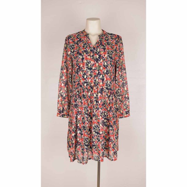 Lilie Rose kjole str.M/L sort med rd/grn/guld (3)