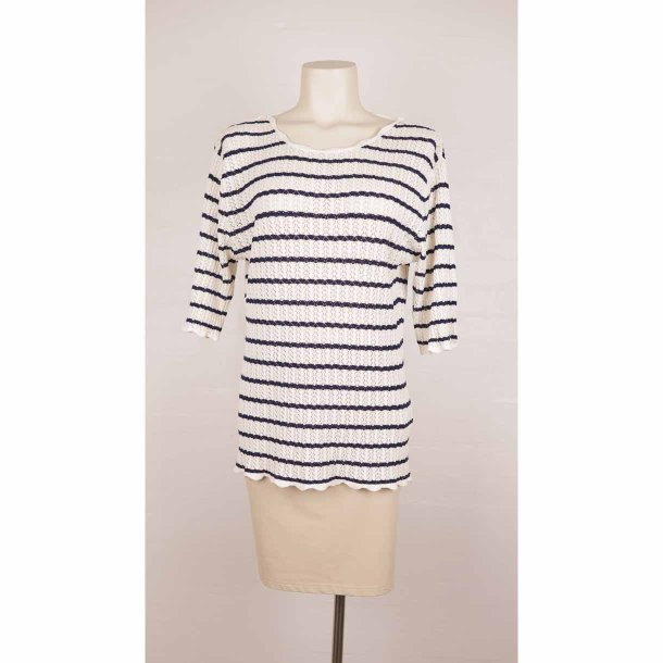 Atelier Rve bluse m dyb ryg fin strik crepe  XL (30)