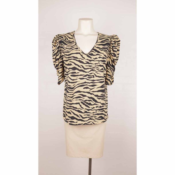 Sisters Point rib T-shirt zebra polymix G52 XL (30)