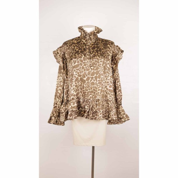 Gaspar skj bluse m flser 25%silk755poly G64 XL (30)