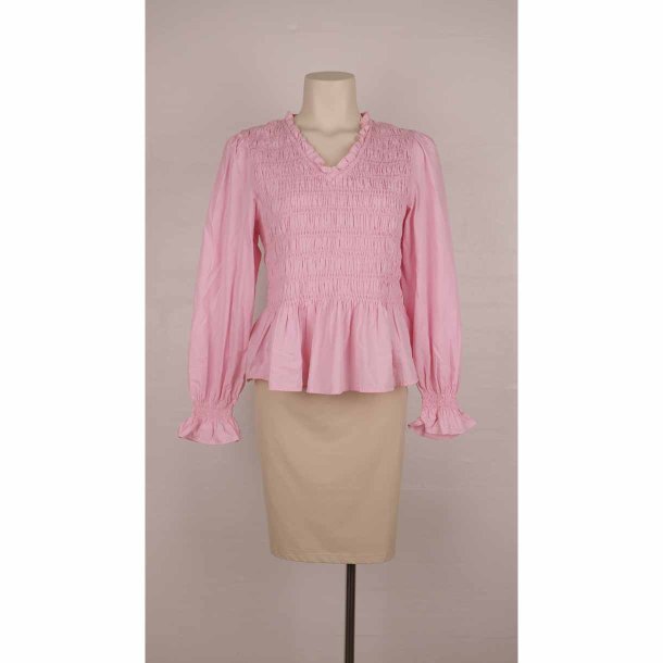 Pigalle lyserd bluse m smock cotton NSN XL (30)