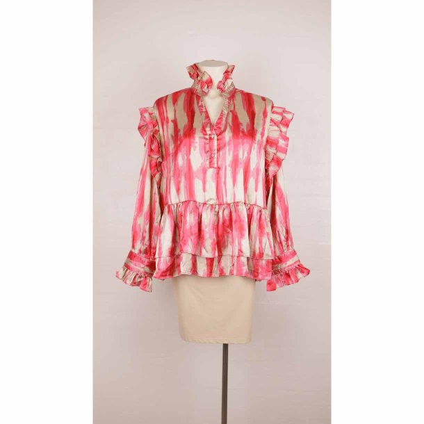 Gaspar skj bluse pink m flse detaljer NSN XL (30)
