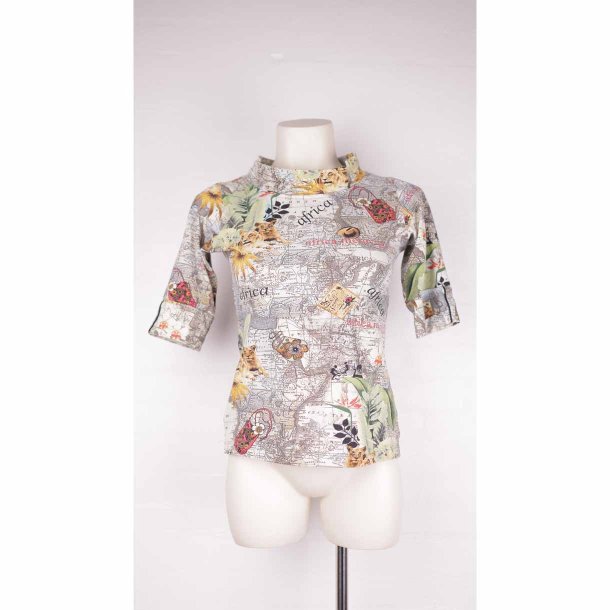 Margot bluse Africa m korte rmer bomuld M (32)