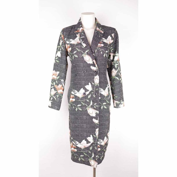 Soft Rebels coat m flower poly/viscose str. M (32)