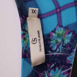 Charlotte Sparre Bluse petrol str XL  (36)