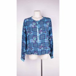 Charlotte Sparre Bluse petrol str XL  (36)