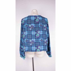 Charlotte Sparre Bluse petrol str XL  (36)