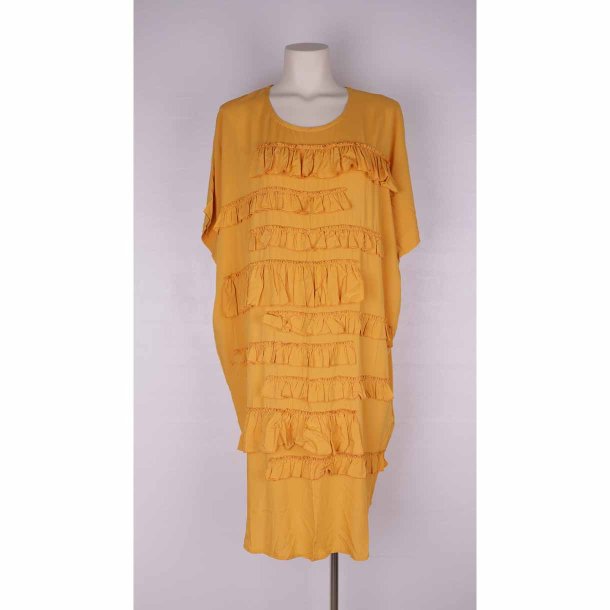 NR orange kjole oversize m flser foran str. L (38)