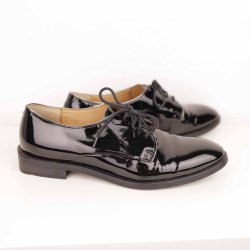 Lloyd flot klassisk sort lak snrresko NSN str. 38 (40)